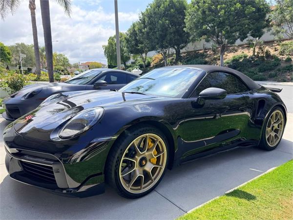 2023 Porsche 911 Turbo S Cabriolet in Black - exterior photo 4