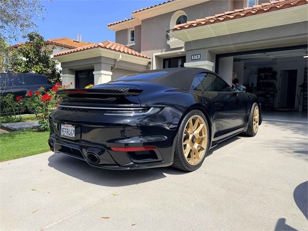 2023 Porsche 911 Turbo S Cabriolet in Black - exterior photo 2