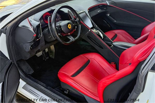 2021 Ferrari Roma in Bianco Avus - interior photo 16