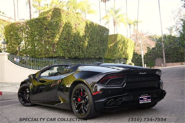 2017 Lamborghini Huracan Spyder in Nero Noctis - exterior photo 8