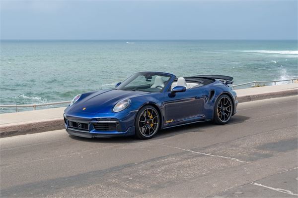 2023 Porsche 911 Turbo in Gentian Blue Metallic - exterior photo 2