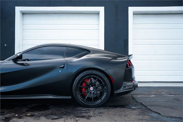 2019 Ferrari 812 Superfast in Nero DS/Satin Black Wrap - exterior photo 9
