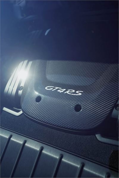 2023 Porsche 718 Cayman GT4 RS in Gentian Blue Metallic - detail photo 15