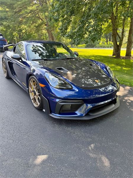 2023 Porsche 718 Cayman GT4 RS in Gentian Blue Metallic - exterior photo 12