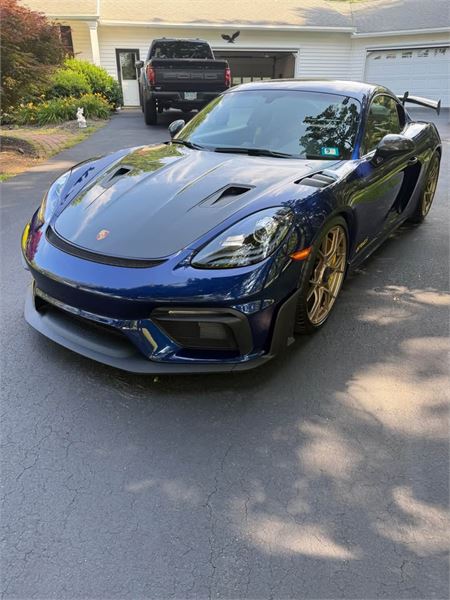 2023 Porsche 718 Cayman GT4 RS in Gentian Blue Metallic - exterior photo 5
