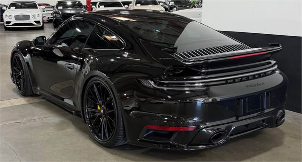 2025 Porsche 911 Turbo S in Black - exterior photo 3