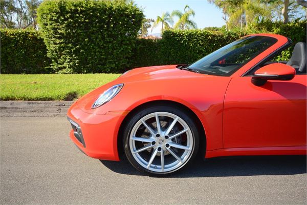 2022 Porsche 911 Carrera Cabriolet in Guards Red - exterior photo 3